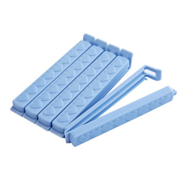 5Pcs/12Pcs/Packs Food Snack Storage Seal Sealing Bag Clips Sealer Clamp Solid Color Food  Kitchen Tool Home Food Close Clip Seal